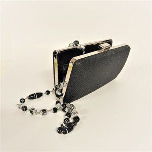 Elegant Black Glitter Clutch Evening Purse Wedding Clutch Purse Cocktail Purse